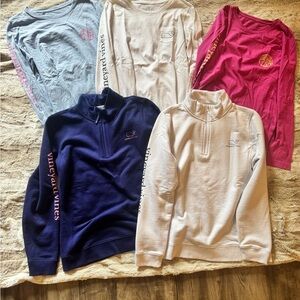 Vineyard Vines Women's longleeves and Half-Zip Sweater - bundle